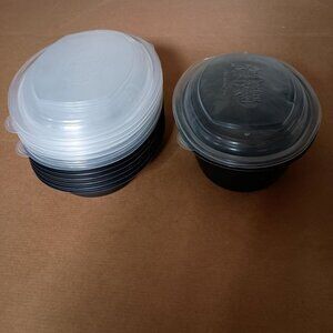 oval Cracker Barrel meal prep food storage containers 7 trays with lids